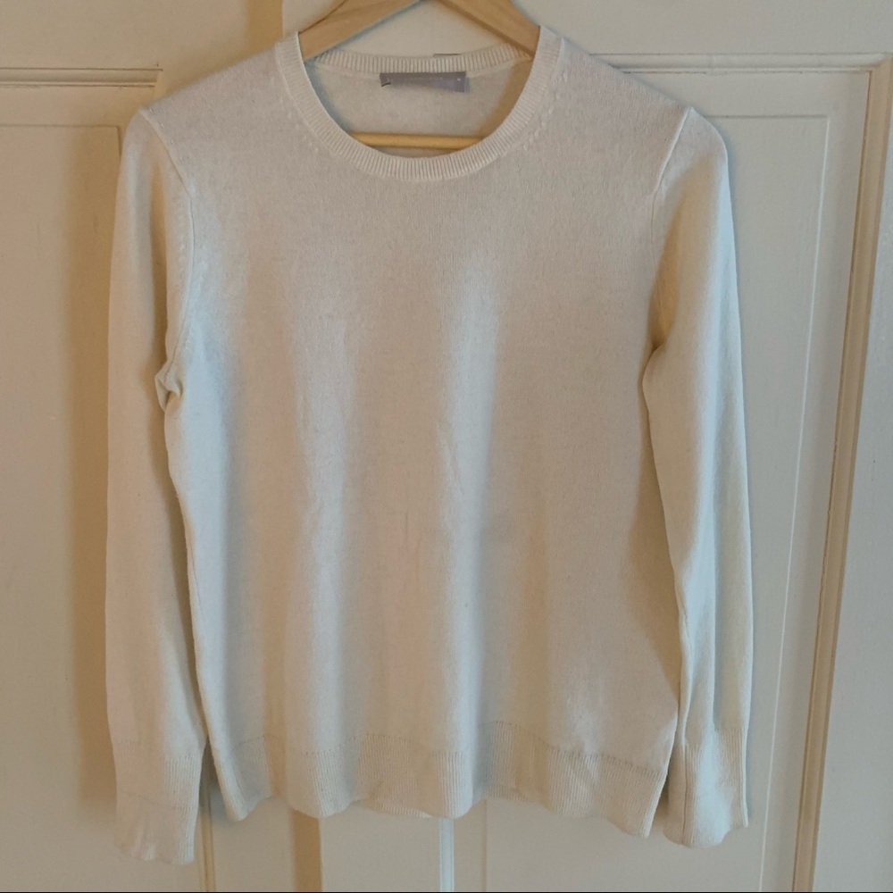Everlane Cashmere Crew Cream